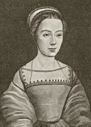 Claude av Frankrike, ur "Science and Literature in the Middle Ages" av Paul Lacroix (1806-84), publicerad i London 1878.